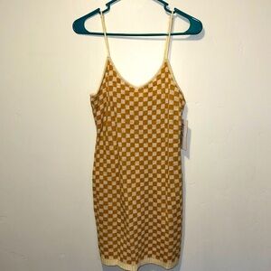 NWT 12th Tribe Checkered Mini Dress